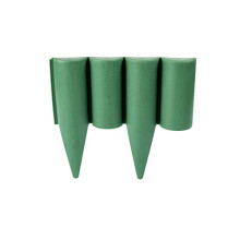 GARDENIX 2.5 m Wood Effect Flower Bed Edging Lawn Edging Garden Palisade Fence Green