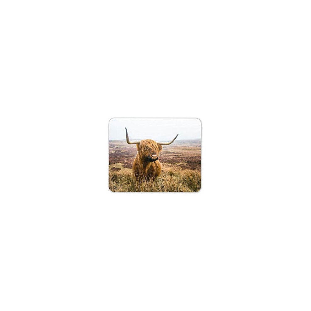Funny Highland Cow Mouse Mat Pad - Cattle Scotland Wild Fun Computer #15755 7625823175679