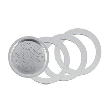 3 Rubber Seals/Rings+Filter -Replacement- Size 2 Cup Espresso Coffee Maker Moka Pot- 5.5cm (2 Cup)