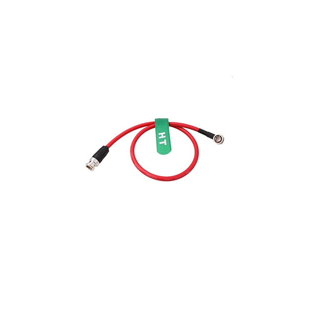 12G Sdi Raw 4K 60P Video Cable Right Angle To Straight Bnc 75 Ohm Coaxial Shielded For Sony Alexa Dsmc2 Camera Blackmagic Smallhd Atomos Monitor (50Cm Red 5318550150492