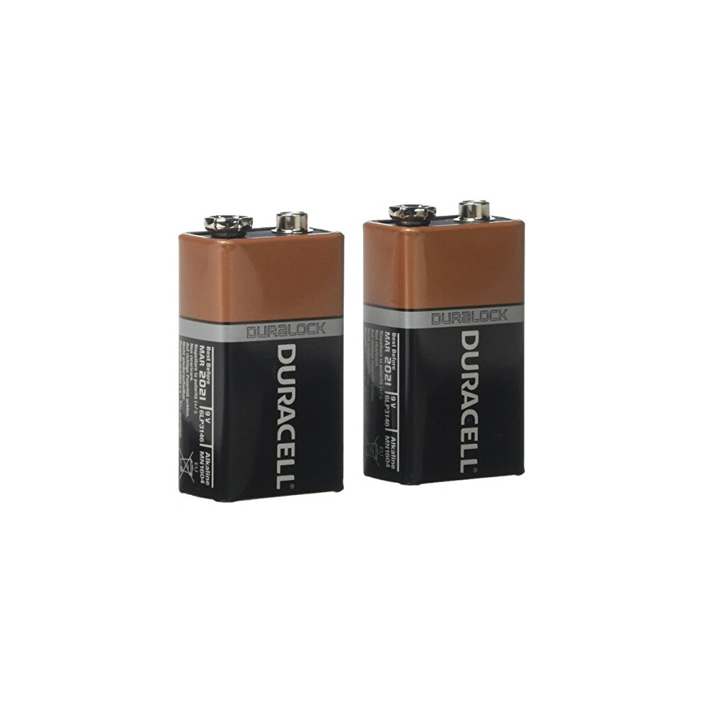 Alkaline 9V Battery Pack of 2 MN1604