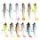 6PCS Fishing Lures Silicone Soft Swimbait 3D Paddle Tail Simulation Bait Fishing Tackle for Freshwater Saltwater Target Bass Trout Walleye Pike Snook 1