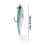 6PCS Fishing Lures Silicone Soft Swimbait 3D Paddle Tail Simulation Bait Fishing Tackle for Freshwater Saltwater Target Bass Trout Walleye Pike Snook 3
