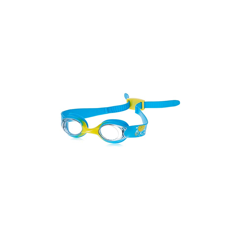 Unisex Kids Unisex-Youth Infant Illusion Swimming Swimming Goggles, Turquoise/Yellow/Clear, One Size