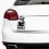 Baby on Board Car Sticker 12x7 cm, Krone 2