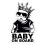 Baby on Board Car Sticker 12x7 cm, Krone 1