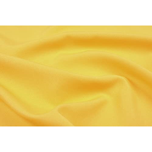 Nelson Polyester Curtain With Eyelets, polyester, yellow, 135 x 240 cm 2