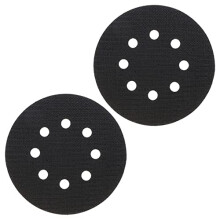 2PCS 125mm 8 Hole Soft Interface Pad Adhesive Protective Disc for 125mm 8 Hole Sanding Pad Pneumatic and Electric Self-Suction Polishing Machine and