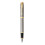 Parker IM Premium Fountain Pen - Brushed Metal with Gold Trim - Fine Nib - Black Ink - Gift Boxed 2