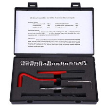 M8x1 Thread Repair Kit Stainless Steel Rethreading Tap Set for Female Thread Repairing Insert Sleeve