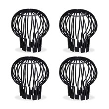 4-Piece Set Roof Gutter Balloon Guard Filters, Plastic Downpipe Stops Leaf Drains, Rainwater Discharge
