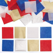 PJ114 Red White and Blue Tissue Paper Squares - Pack of 4000, Craft Supplies, Paper Craft