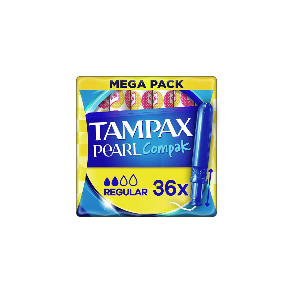 Pearl Compak Regular Tampons With Applicator X 36