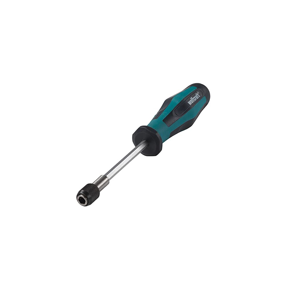 Wolfcraft Hand Screwdriver With Bit Socket, Long I 8725000 I For Deep-Lying Screw Connections
