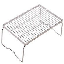 Folding Campfire Grill 304 Stainless Steel Grate, Heavy Duty Portable Camping Grill with Legs Carrying Bag, Large