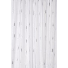 Shower Curtain, White and Silver, 1800x1800, AF671040H
