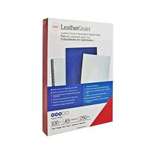 CN040030 Cover Leather Grain Retail Pack A4 Card 250 g/m² Pack of 25 Red