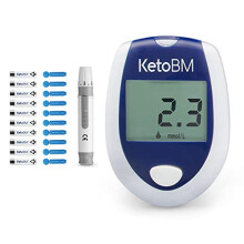 Blood Ketone Meter Kit for Keto Diet Testing - Complete Ketone Test Kit with Ketone Monitor, Keto Strips, Lancing Device & Lancets