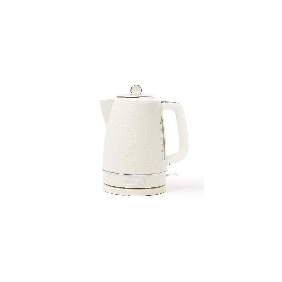 Haden Starbeck Kettle - 1.7L Fast Boil, Quiet, Cordless Electric Kettle - 3000W, Bpa Free, Ergonomic Handle, Energy-Efficient, Lightweight - Perfect White