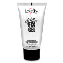 Glitter Fix Gel by LoveShy Cosmetics - (50ml) Vegan Face and Body Adhesive Primer glue for glitter, eye shadow, pigment, eye dust application