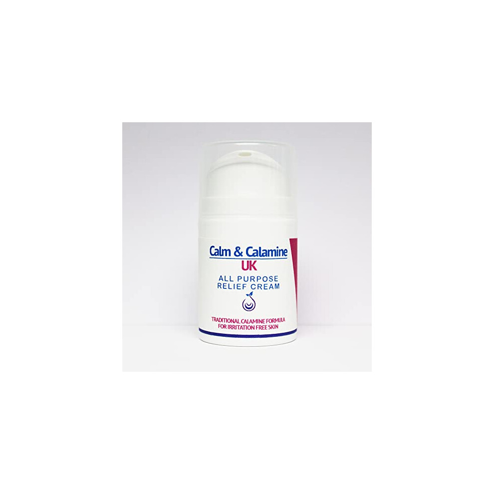 Veil Cover Cream Calm And Calamine Uk | All-Purpose Relief Cream | Calamine Cream For Itchy Skin, Irritated Skin Relief, Prickly Heat And Rashes (50Ml)
