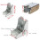 Folding Table Hinges - Self Locking Hinge Leg Accessories - Folding Table Extensions (2 Silver) 5