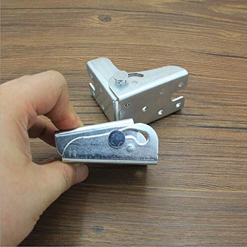 Folding Table Hinges - Self Locking Hinge Leg Accessories - Folding Table Extensions (2 Silver) 2