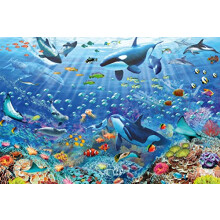 Puzzel 3000 stukken: Kleurrijke onderwaterwereld