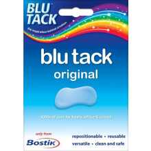 4 x Bostik Blu-tack Original Mastic Putty Adhesive Non-toxic Blue 60 g Ref 801103 by Bostik
