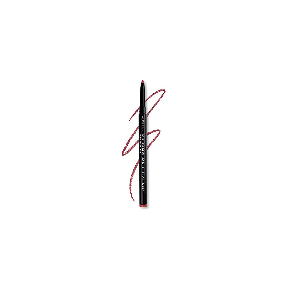 WUNDERBROW MUST-HAVE-MATTE LIP LINER Long Lasting Twist Up Matte Lipliner, Better Burgundy