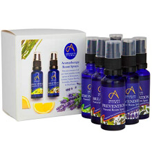 Popular Room Sprays Set – Multi Pack of 6 x 30ml - Includes Breatheasy, Lavender, Lemon, Lemon Myrtle, Prevention and Relaxation Spritzer Room Spray