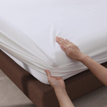 Extra Deep Fitted Sheet Fully Elasticated 40CM 100% Egyptian Cotton 200 Thread Counts (White, Double)
