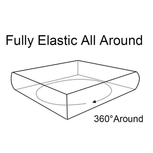 Extra Deep Fitted Sheet Fully Elasticated 40CM 100% Egyptian Cotton 200 Thread Counts (White, Double) 1
