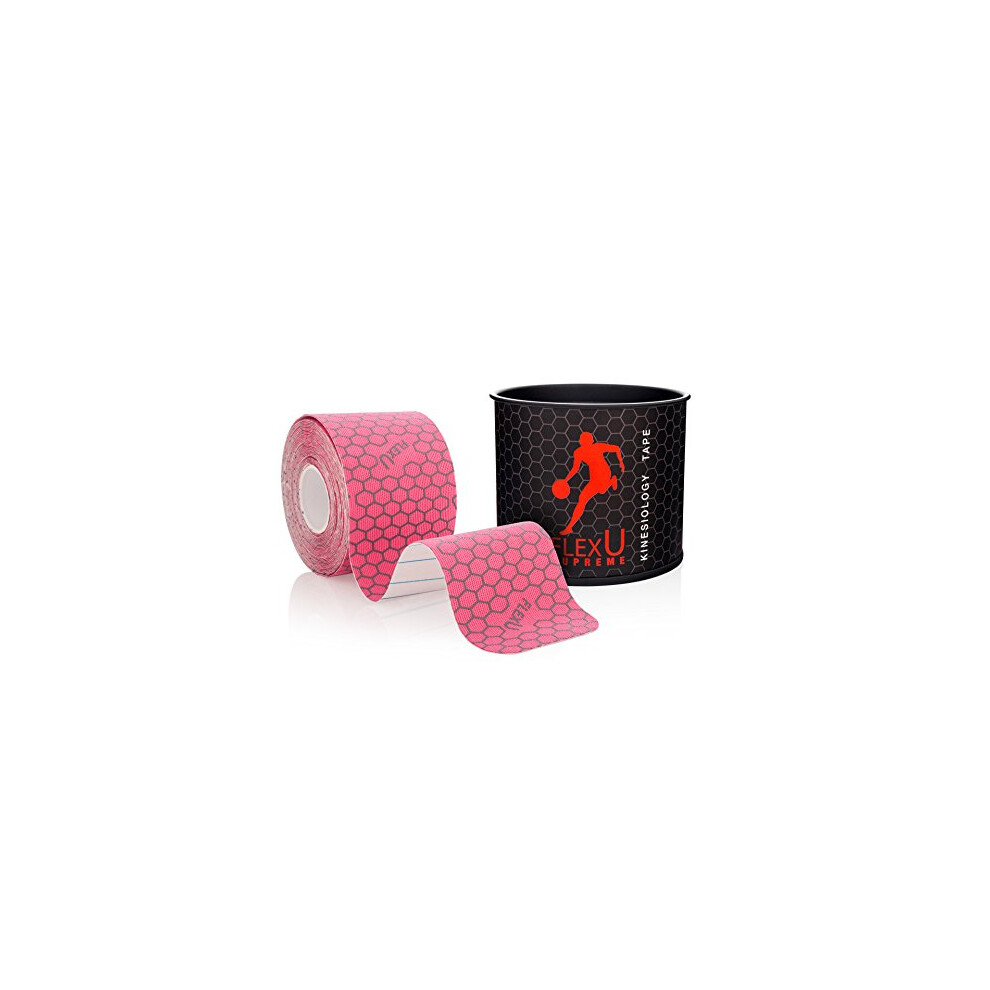 Flexu Kinesiology Tape; Single Roll (Pre-Cut Or Continuous); Advanced Strength And Flexibility Properties; Longer Lasting Therapeutic Recovery; Sports Tape