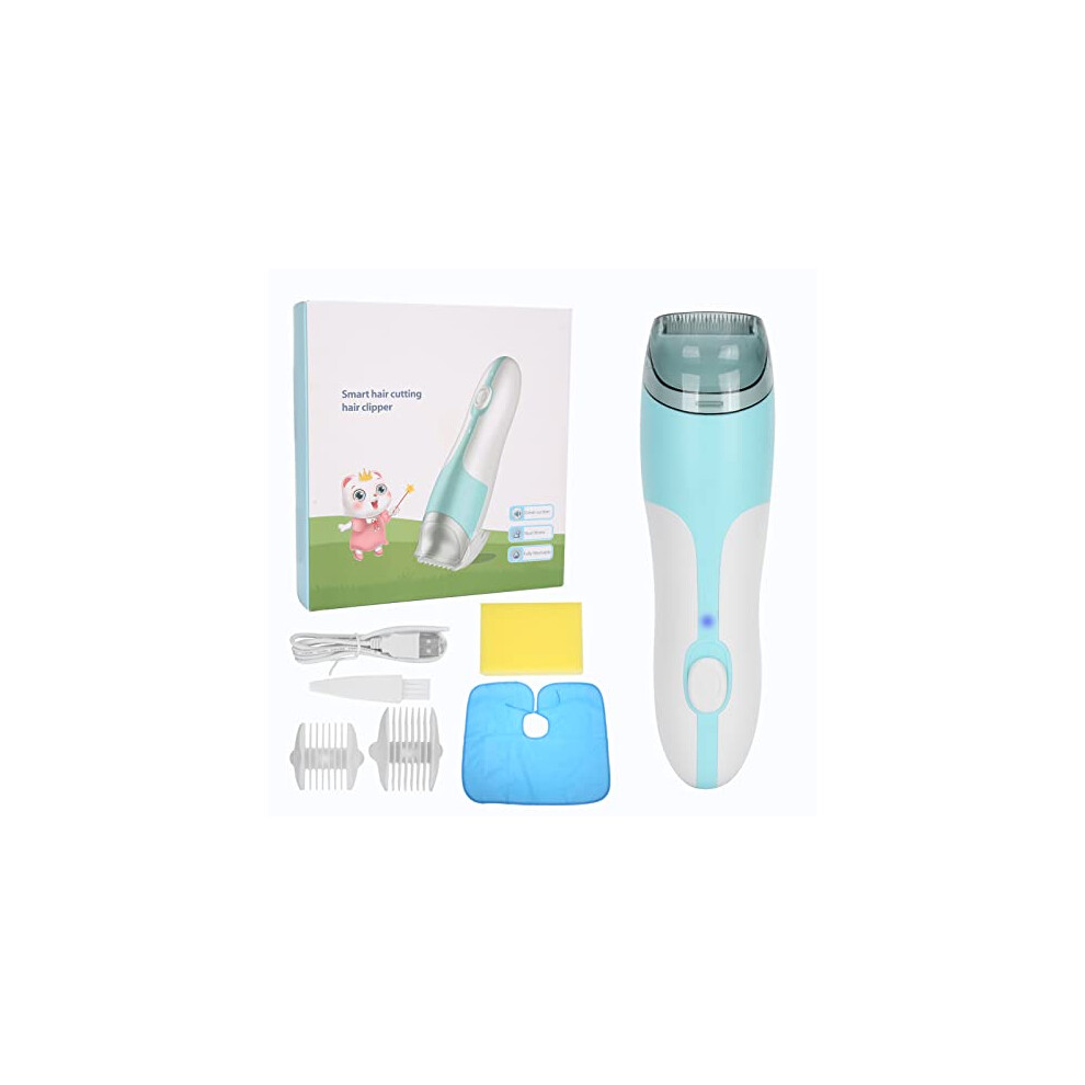 Baby Hair Clipper Kit,Kids Hair Clipper Silent Hair Clippers For Children With Guide Combs,Ipx7 Waterproof Vacuum Kids Hair Trimmer Cordless Toddler Brrnoo