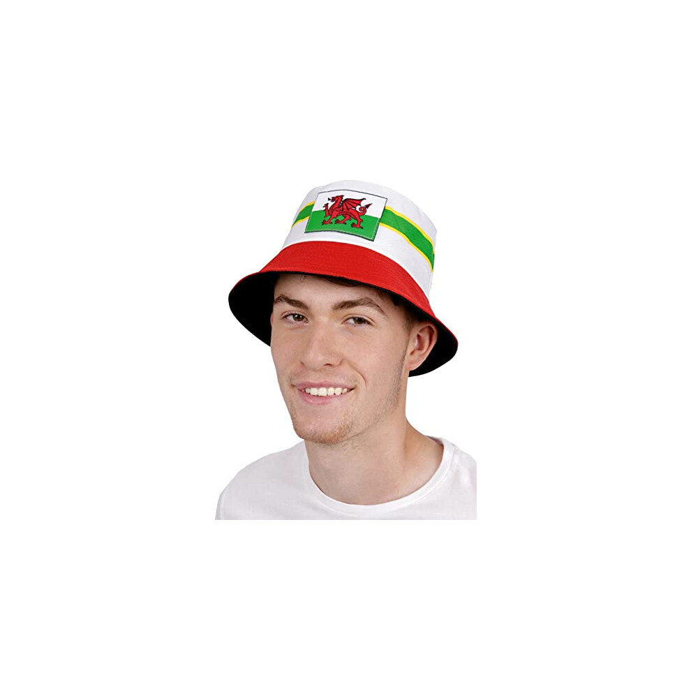 99728 Welsh Bucket Hat, Unisex Adult, Multi-Colour, One Size