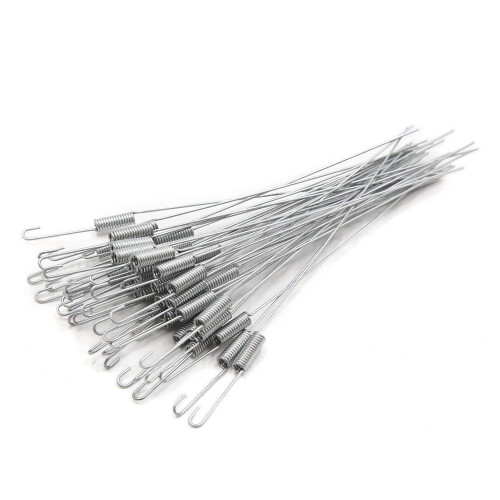 43pcs Silver Tone 155mm Length Brake Throttle Return Spring for Motorcycle Car