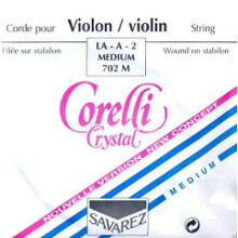 Strings For Violin Crystal A Nylon/Aluminium wound; Medium