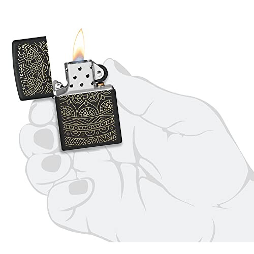 Zippo Lighter, Black Matte, One Size 2