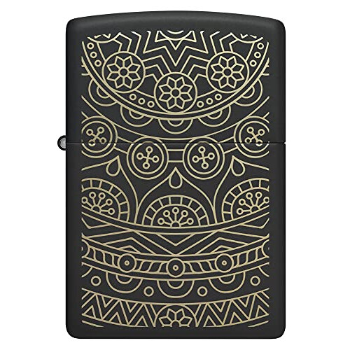 Zippo Lighter, Black Matte, One Size