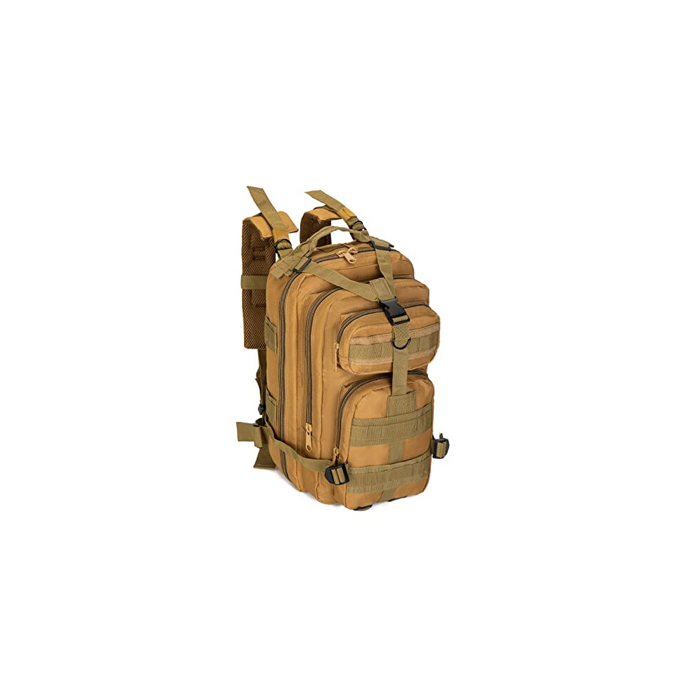 Jipemtra Tactical First Aid Bag Molle Emt Ifak Backpack Military Emergency (Tan 25L)