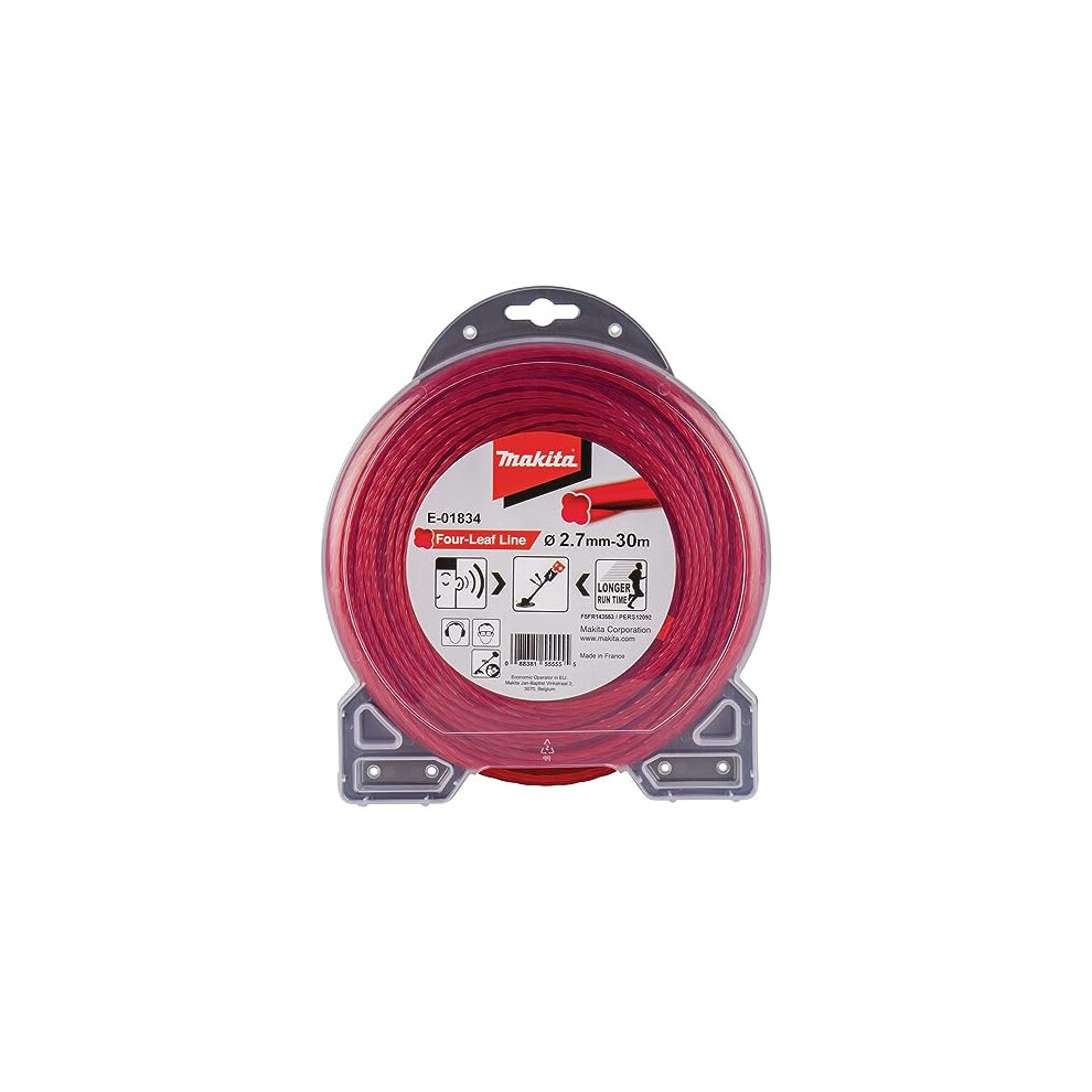 Makita E-01834 Strimmer Line Four Leaf 2.7 Mm X 30 M