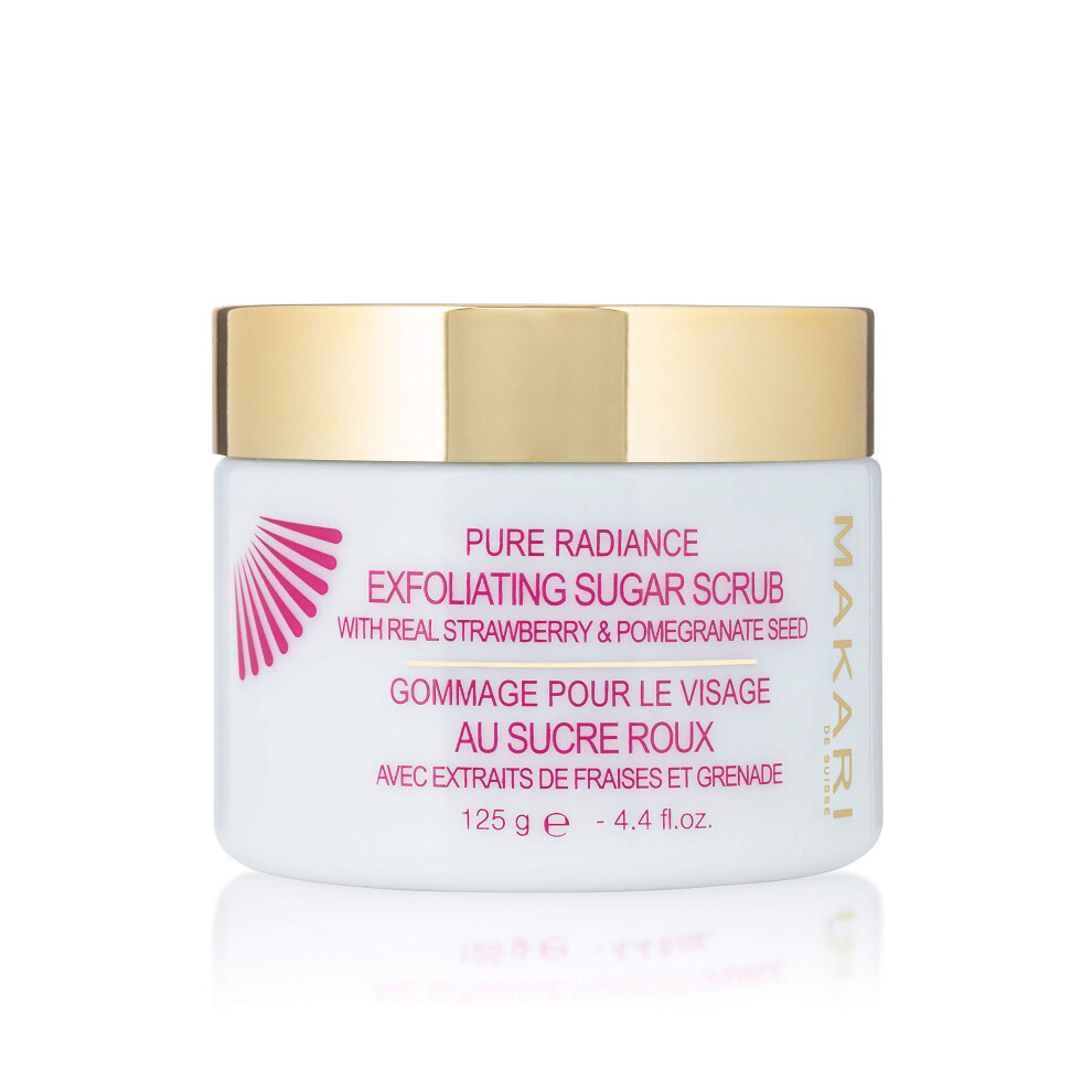 Pure Radiance Exfoliating Sugar Scrub (4.4 fl oz) | Hand Scrub and Body Exfoliator | Exfoliating Body Scrub and Face Scrub | Body Care Exfoliant with