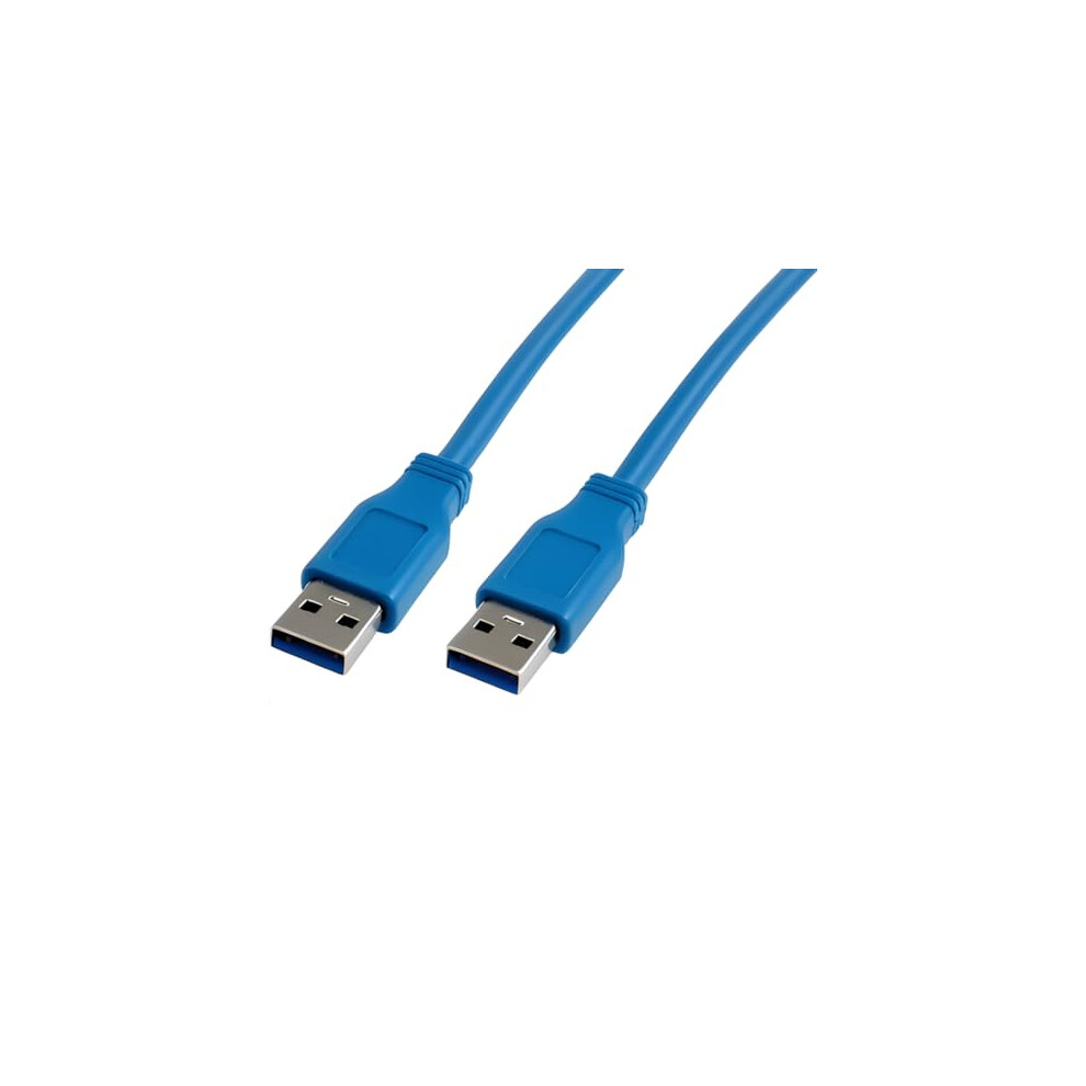 Usb 3.0 Cable, A Male - A Male Ultra-Fast Data Transfer 5Gbps (0.5 Metre) Blue 5060925881219