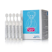 RSV Hypertonic Saline 3% Nebulizer Diluent for Inhalators Machine Kids & Adults Clear Congestion from Airways & Lungs Albuterol Solution (25 Sterile