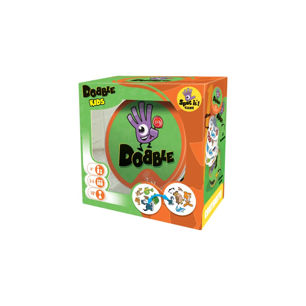 Asmodee- Dobble Kids Colour 8231, (Italian language ) - Italian Language