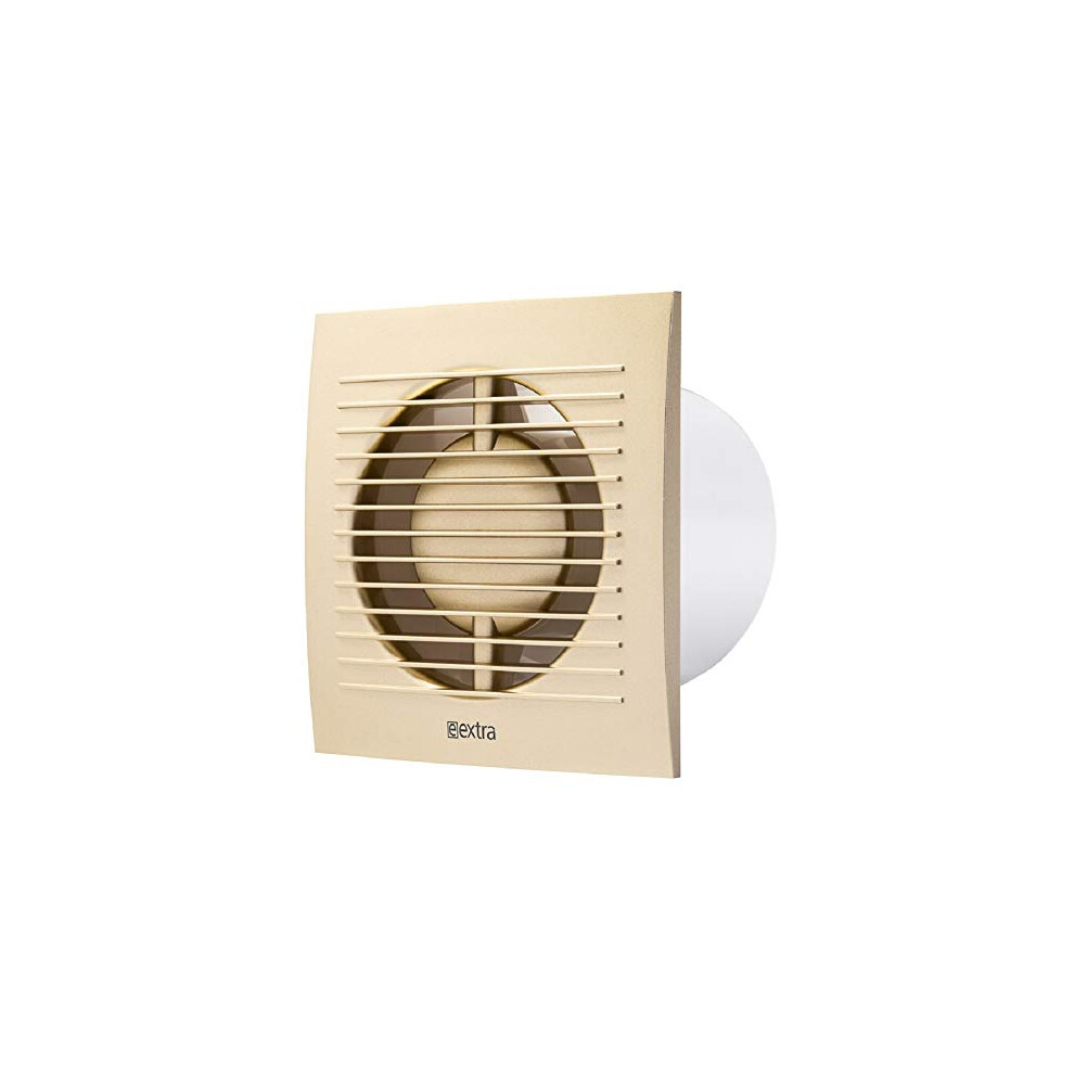 4 inch/100mm Bathroom Toilet Wall/Ceiling Extractor Fan with Timer - Ventilation Fan - Colour Gold