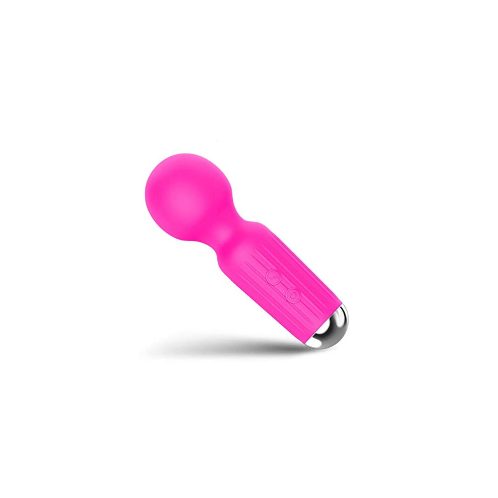 Fsl Pink Mini Vibrator Massager With 20 Vibration Modes. Waterproof, Rechargeable, Cordless Usb. Portable Deep Tissue Hand Held Massager. Colour