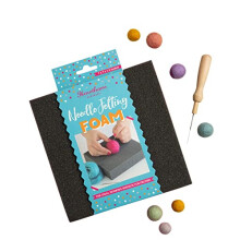 Needle Felting Foam Pad - 7 x 7 x 1.5 Inch. High Density Foam Block, for Needle Felting & Felting Craft Kits. Thick Foam Felting Pad, Protects Table &