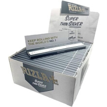 King Size Silver Slim - 25 Packs/Booklets